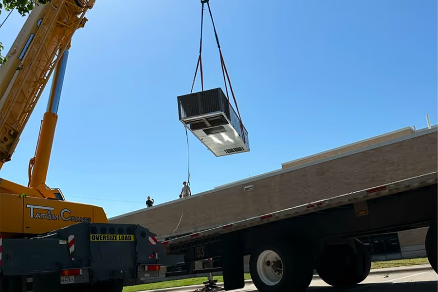 installation with crane 2