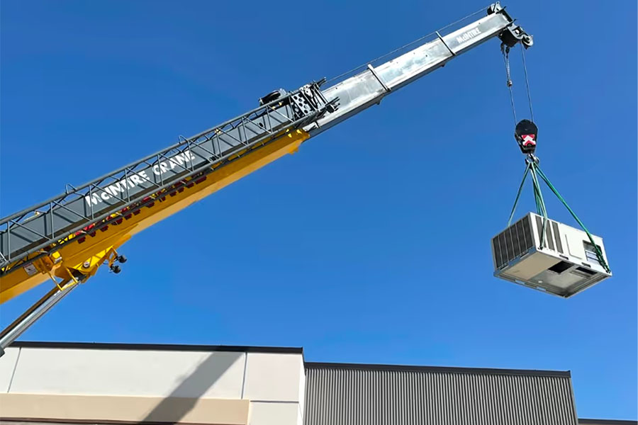 installation with crane 3