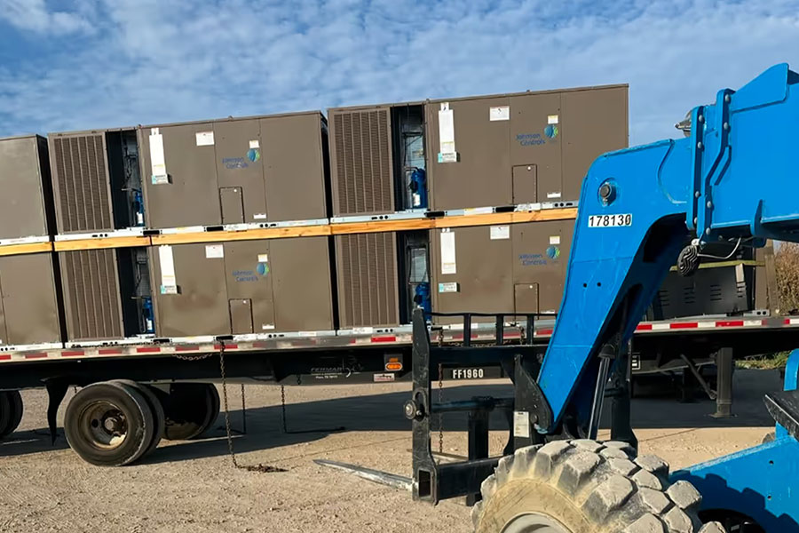 outside loading trucks