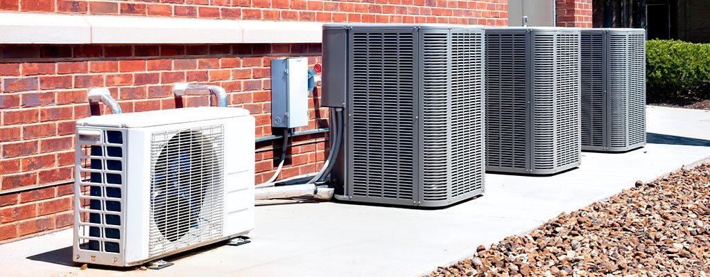 New Commercial Brick Structure With HVAC Units